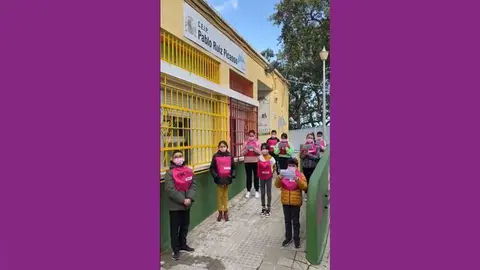 Los alumnos del "Ruiz Picasso" durante una de las actividades (CEDIDA)