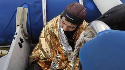 migrante rescatado
