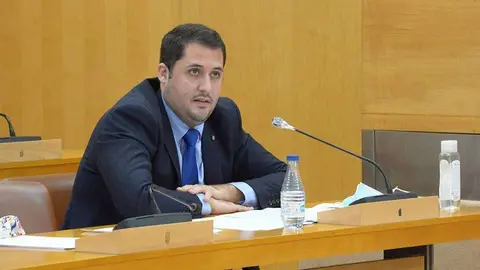 El consejero de Fomento y Turismo, Alejandro Ram&iacute;rez, durante su intervenci&oacute;n en el pleno (CEDIDA)