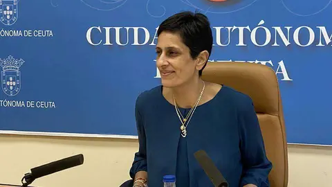 La consejera Chandiramani, durante la rueda de prensa ofrecida esta ma&ntilde;ana (C.A.)