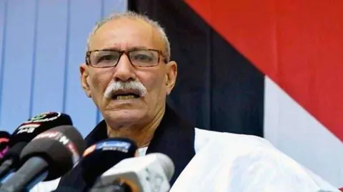 El l&iacute;der del Frente Polisario, Brahim Ghali