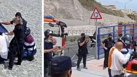polic&iacute;a migrante suicida