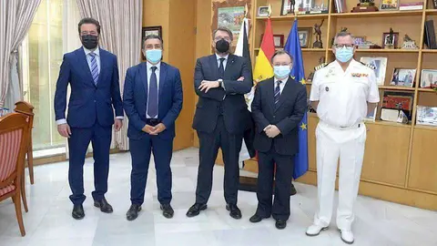 Un momento de la recepci&oacute;n ofrecida por el presidente Vivas esta ma&ntilde;ana (CEDIDA)