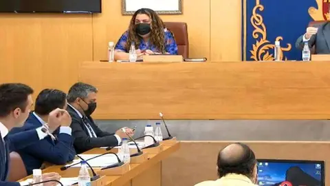 Vivas y Verdejo, en plena disputa durante la sesi&oacute;n plenaria (CEDIDA)
