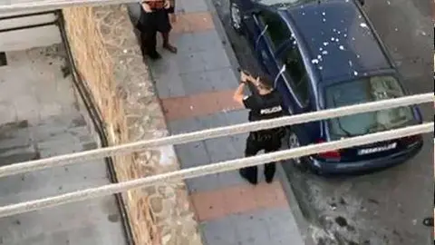cuchillo polic&iacute;a