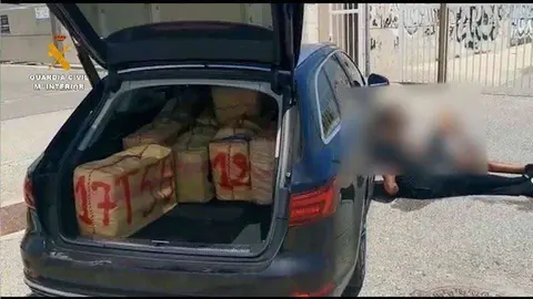 Parte de la droga incautada durante la operaci&oacute;n (GUARDIA CIVIL)
