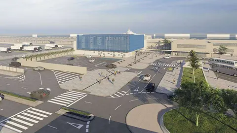 Recreaci&oacute;n de la nueva estaci&oacute;n mar&iacute;tima (INECO)
