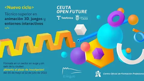 Ceuta Open Future  prepara un ciclo superior en Animaci&oacute;n 3D, Juegos y Entornos Interactivos
