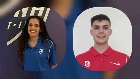 Sucaina Hamed y Ra&uacute;l Mart&iacute;nez, &aacute;rbitros ceut&iacute;es, en los Campeonatos de Espa&ntilde;a de Clubes
