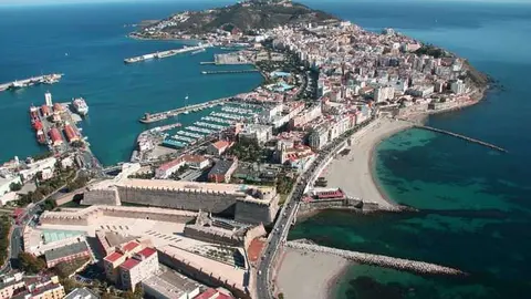 Vistas a&eacute;reas y panor&aacute;micas de Ceuta
