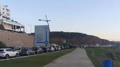 Colas frontera Marruecos