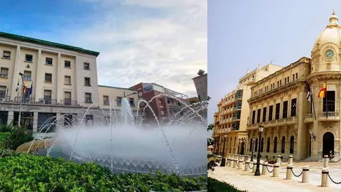 Delegaci&oacute;n y ayuntamiento montaje