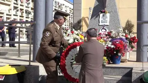 Acto misa difuntos cementerio Santa Catalina