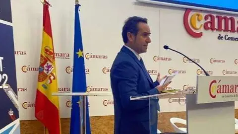  Adolfo Orozco durante su intervenci&oacute;n este jueves en Madrid.. 