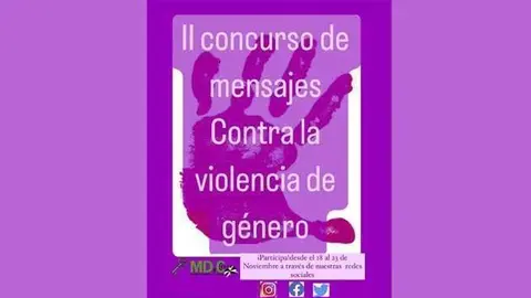 Cartel anunciador del concurso (REPRODUCCI&Oacute;N) VIOLENCIA DE G&Eacute;NERO