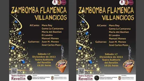 Cartel de la Zambomb&aacute; (REPRODUCCI&Oacute;N)