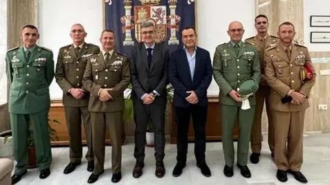 Los participantes en la recepci&oacute;n celebrada en la Delegaci&oacute;n del Gobierno (CEDIDA)