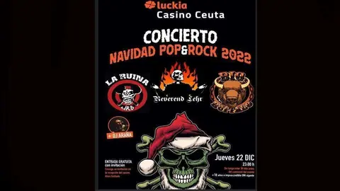 Cartel anunciador del concierto (REPRODUCCI&Oacute;N)