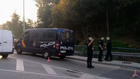 Control de la UIP en el Puente del Quemadero