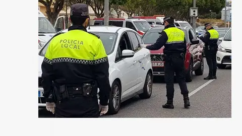 control Polic&iacute;a Local cuadrada