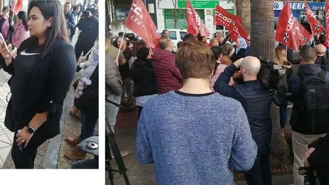 concentraci&oacute;n h&eacute;rcules trabajadora despedida