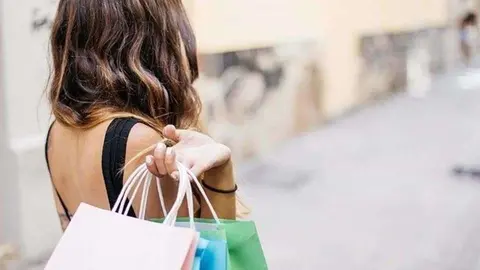 Tiendas compras cuadrada