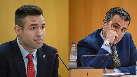  Carlos Verdejo y Carlos Rontom&eacute; durante la sesi&oacute;n plenaria 