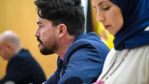  Yusef Mebroud durante su intervenci&oacute;n plenaria / Javier Sakona 