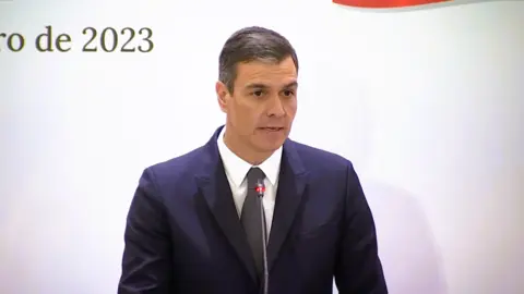 Pedro S&aacute;nchez, declaraci&oacute;n institucional