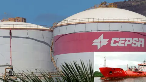 Esferas de Cepsa, en desuso por falta de mantenimiento (Archivo)