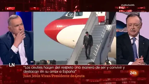 El presidente de Ceuta, Juan Vivas, en La Noche en 24 horas