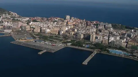Vista a&eacute;rea de Ceuta (C.A./ARCHIVO)
