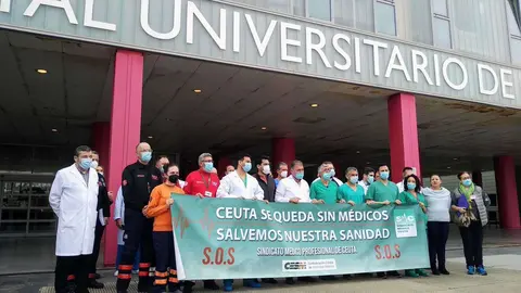 Concentraci&oacute;n huelga m&eacute;dicos INGESA