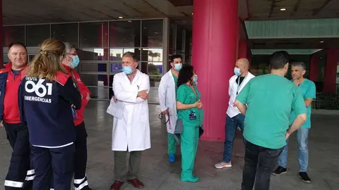 Concentraci&oacute;n huelga m&eacute;dicos INGESA