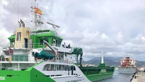 El &laquo;Misje Verde&raquo;, el primer buque &laquo;h&iacute;brido&raquo; atraca en el Puerto de Ceuta (C.A.)