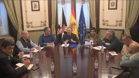 Reuni&oacute;n de la Mesa de Di&aacute;logo Social celebrada el pasado 15 de febrero (C.A./ARCHIVO)
