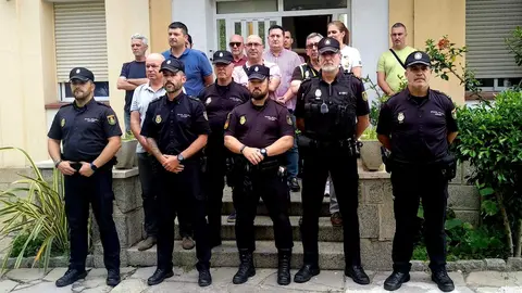 Concentraci&oacute;n del SUP por la muerte de un compa&ntilde;ero en And&uacute;jar