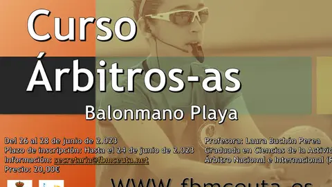 Curso de arbitraje de balonmano playa