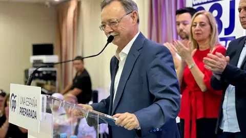 Juan Vivas durante su intervenci&oacute;n en el acto de este martes / Daniel Hern&aacute;ndez