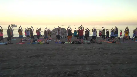 &laquo;Festival de la Luz&raquo;, con una clase de yoga en el Chorrillo