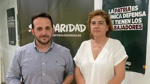 Redondo junto a la candidata de Solidaridad, Jaramillo (Cedida)