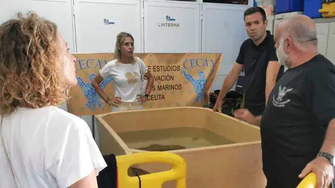 Los candidatos de Vox, en las instalaciones del CECAM (CEDIDA)