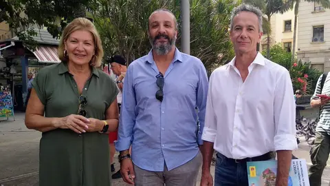 Blanca G&oacute;mez, Adil Mohamed y Miguel Se&ntilde;or