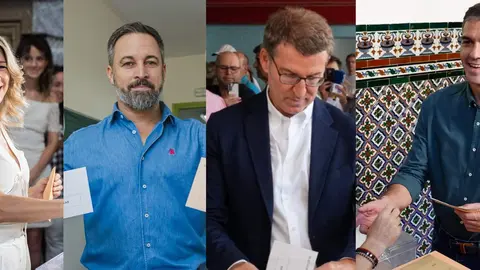 Los candidatos a la Presidencia del Gobierno han ejercido su derecho al voto