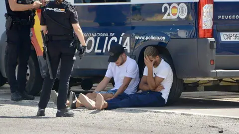Operaci&oacute;n Feriante zona de pre-embarque del Puerto