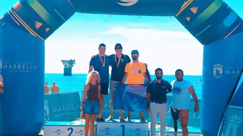 Nacho Gaita, vencedor en la III Traves&iacute;a a Nado de Marbella (Cedida)