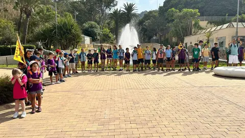 Scouts ceuta en el Parque de San Amaro