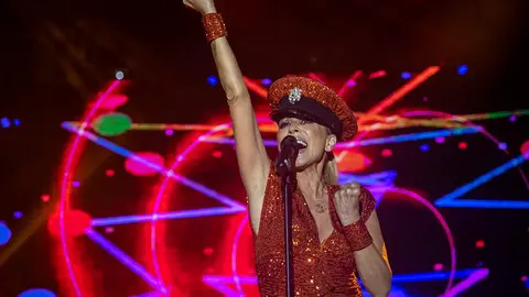  Marta S&aacute;nchez durante su actuaci&oacute;n la pasada Feria./archivo 