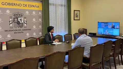 Un momento del encuentro celebrado este jueves en la sede de la Delegaci&oacute;n del Gobierno (CEDIDA)