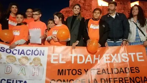 Un momento del acto celebrado en las Murallas Reales (C.A.) TDAH